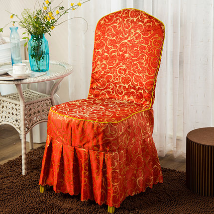 定做酒店椅套连体饭店椅子套餐厅婚庆婚宴凳子套罩座椅套布艺批发