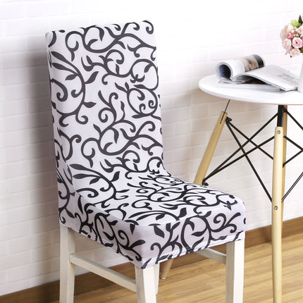 家用弹力椅套连体酒店餐椅套凳子套罩餐桌椅子套罩座椅套欧式布艺