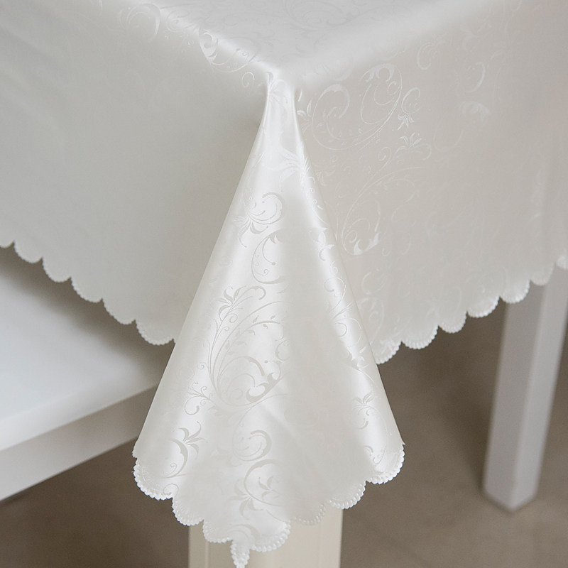 欧式餐桌布防水防烫防油免洗布餐厅pvc茶几垫酒店长方形台布家用