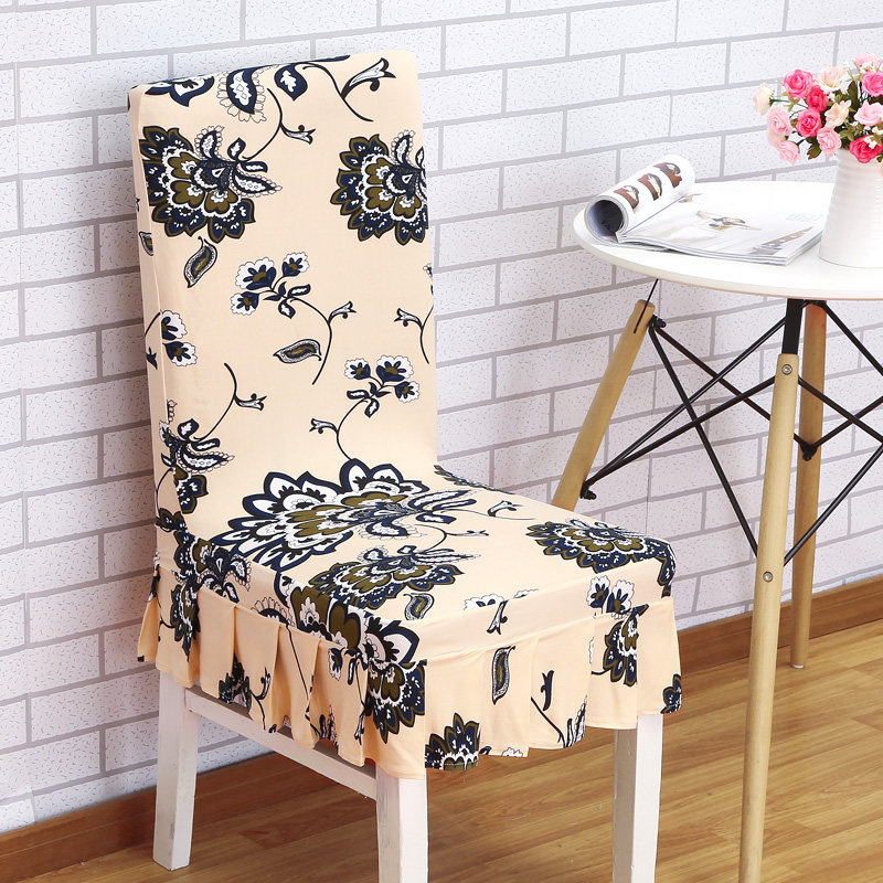 家用弹力椅套连体餐椅套简约现代凳子套罩椅子套酒店座椅套布艺