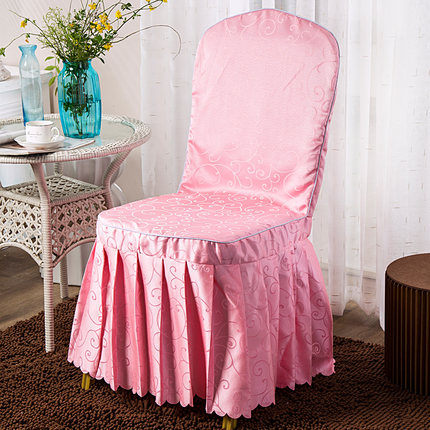定做酒店椅套连体饭店椅子套餐厅婚庆婚宴凳子套罩座椅套布艺批发