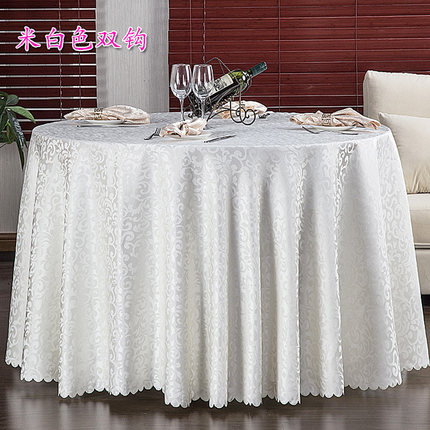 酒店桌布布艺餐厅台布饭店餐桌布欧式圆形家用茶几布圆桌桌布定制