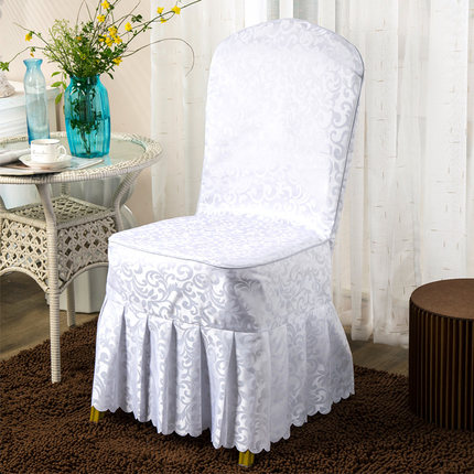定做酒店椅套连体饭店椅子套餐厅婚庆婚宴凳子套罩座椅套布艺批发