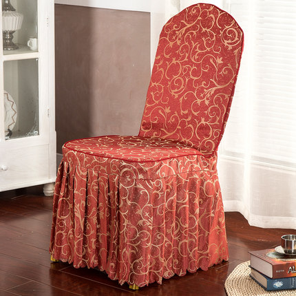 定做批发酒店椅套连体饭店椅子套餐厅宴会餐椅套婚庆婚宴凳子套罩