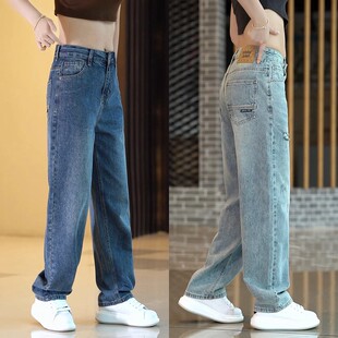 复古牛仔裤 潮流宽松百搭舒适耐磨休闲裤 男2025春秋季 时尚 新款 美式