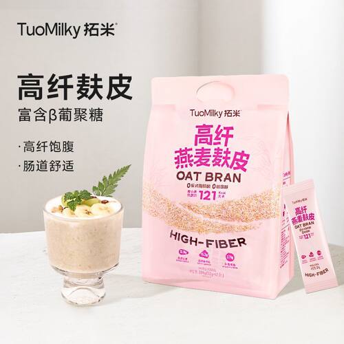 拓米燕麦麸皮高纤384g