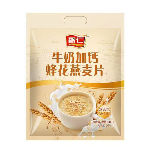 智仁牛奶加钙蜂花燕麦早餐营养