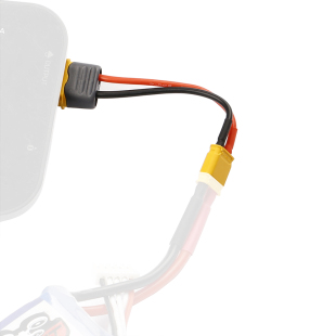 Amass 锂电池2S充电器转接头 XT60母头转XT30公头 FPV电源线转接