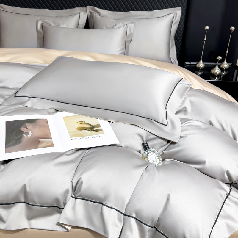 轻奢160支长绒棉全棉被套四件套