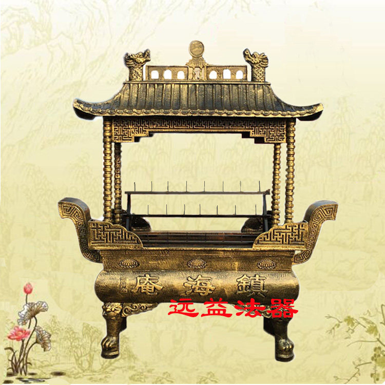 寺庙长方形四龙柱带盖香炉 寺院大型铸铁烛台 蜡烛架 大铁炉,特色手工艺,佛教工艺品,淘宝优惠券,粉丝福利购,淘宝优惠卷