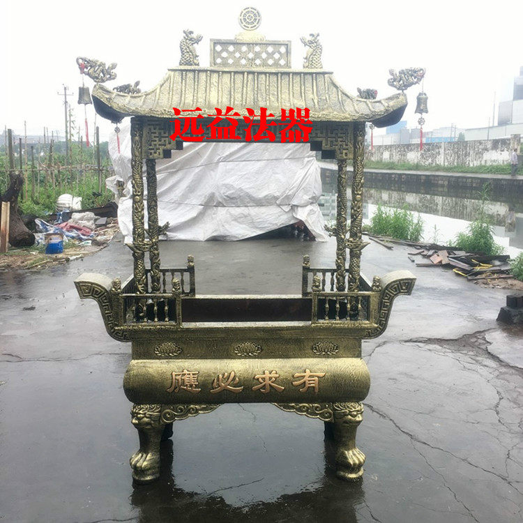 寺庙铸铁四龙柱大香炉寺院景区道观佛堂宗祠堂户外插香香炉供佛,特色手工艺,佛教工艺品,淘宝优惠券,粉丝福利购,淘宝优惠卷