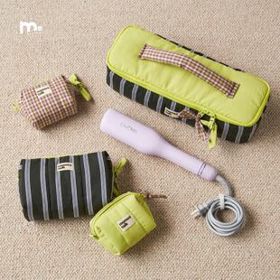莫语夹棉防撞化妆包卷发棒收纳盒布艺多功能旅行收纳相机保护袋