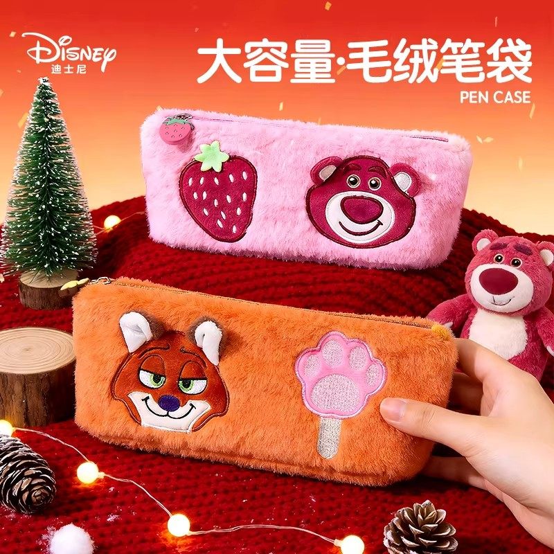 迪士尼疯狂动物城毛绒笔袋ins风可爱文具收纳袋大容量卡通化妆包,文具电教/文化用品/商务用品,笔袋,淘宝优惠券,粉丝福利购,淘宝优惠卷
