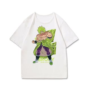 七龙珠动漫联名短袖t恤夏季新款布罗利定制衣服男女二次元T恤童装