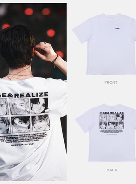 RIIZE 2025 巡回演唱会拉椅子场周同款印花男女情侣款外穿短袖T恤