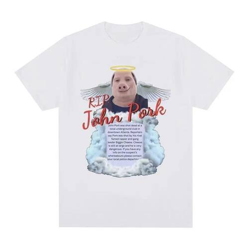 R.I.PJohnPorkHumorPigT恤