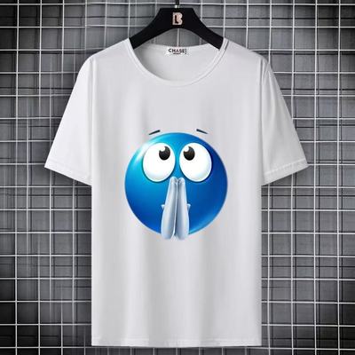 2025新款趣味蓝脸短袖T恤