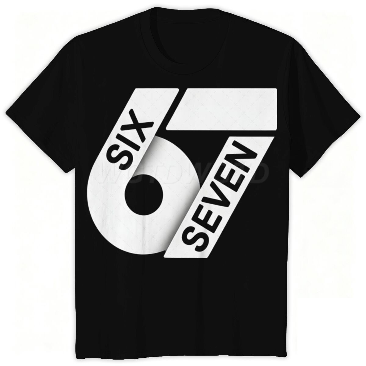 跨境Fun Six Seven 6 7 Meme Design T-Shirt印花美式潮流短袖t恤