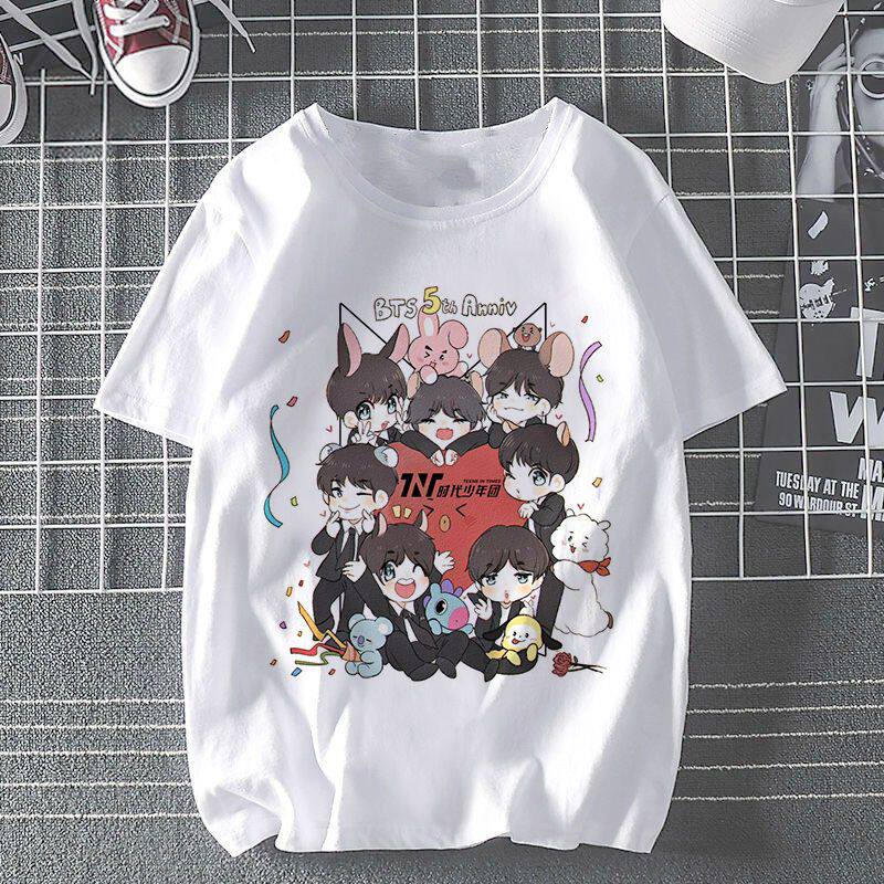 短袖T恤女应援服爆米花时代少年
