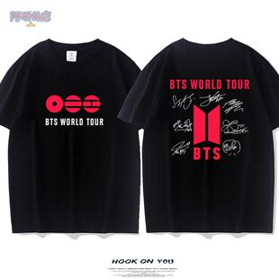 BTS WORLD TOUR防弹少年团2026演唱会周边同款短袖t恤应援上衣服