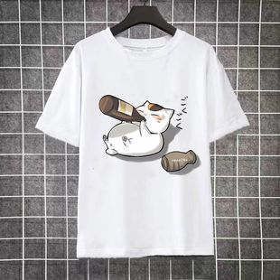 夏季新款T恤后藤一里动漫周边二次元印花短袖t恤上衣男女学生打底