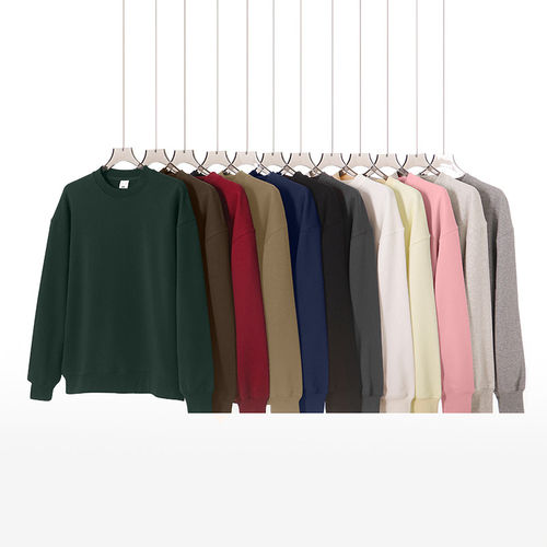 NOT UGLY叁佰TTBRO田尼克工作室情侣美式宽松圆领纯色卫衣