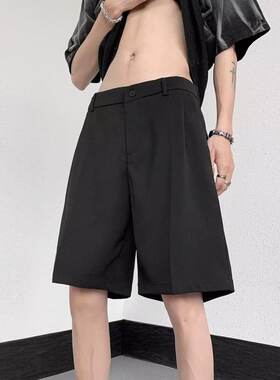 NOT UGLY新品潮流百搭韩版垂感短裤夏季学院风百搭宽松通勤休闲裤