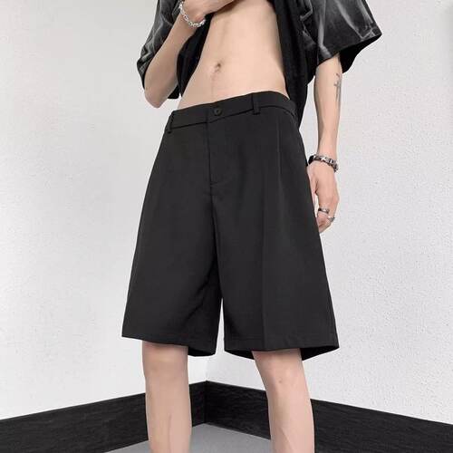NOT UGLY新品潮流百搭韩版垂感短裤夏季学院风百搭宽松通勤休闲裤