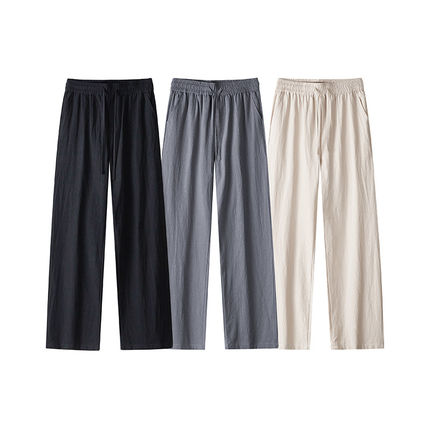 NOT UGLY店铺叁佰TTBRO田尼克工作室个性日系情侣休闲裤棉麻裤子