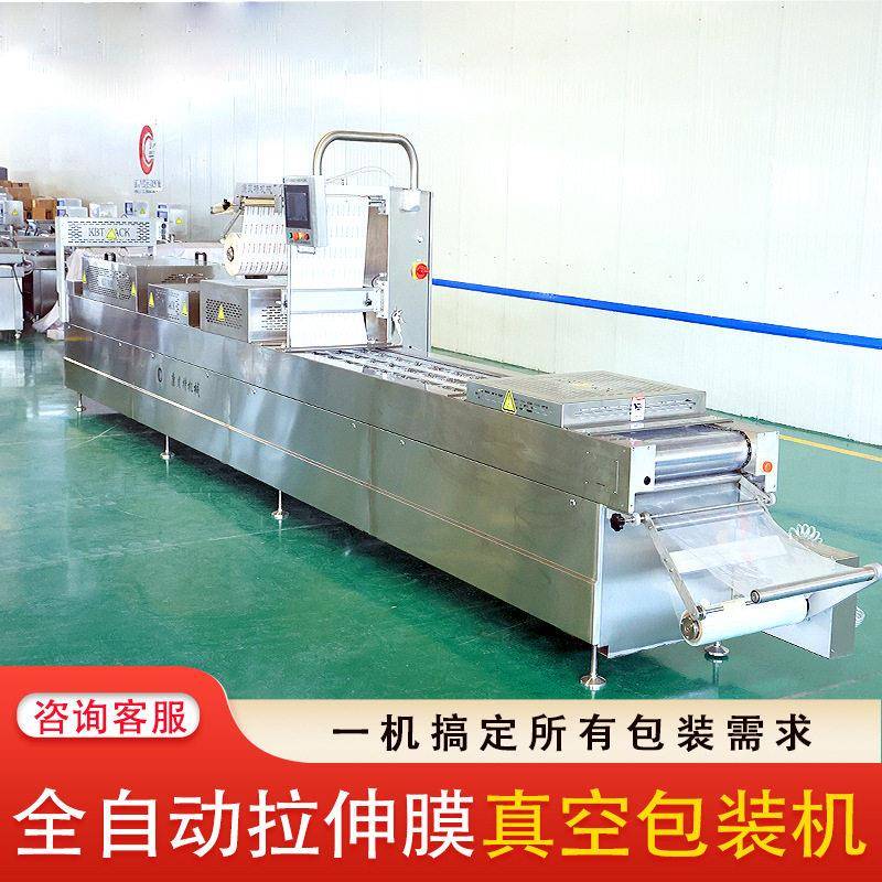 全自动拉伸膜真空包装机 奶酪奶芙杏干独立包装 休闲食品封口机