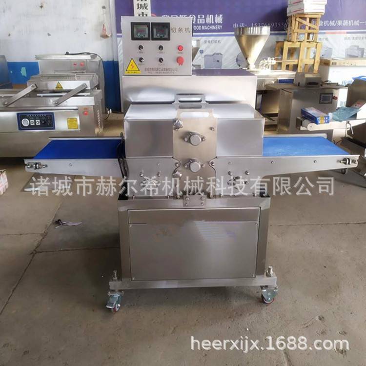 鸡柳切条机 连续式肉类切条切片机 鲜牛肉切片机 雪花鸡肉切条机