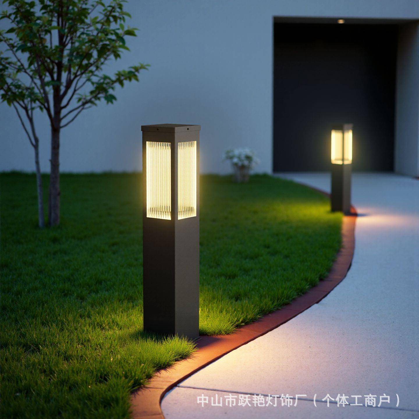 太阳能草坪灯户外防水景观庭院灯室外中式园林公园别墅小区草地灯