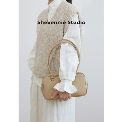 新真皮女包波士顿手提包大容量枕