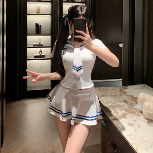 霏慕纯欲露腰水手风JK制服拉拉队服装女团跳舞衣服舞蹈服演出表演