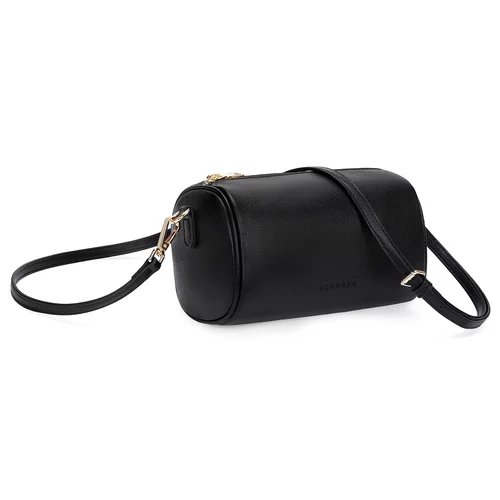 简约流行软皮小包包女2026新款春季百搭PU单肩斜挎包圆桶枕头包