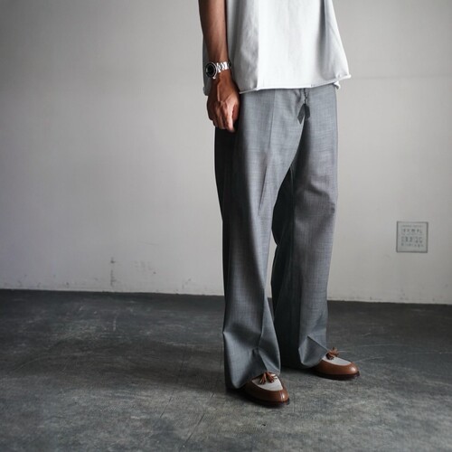 MAATEE&SONS Summer H WOOL PAN 26SS 抽绳夏季羊毛打褶宽松西裤