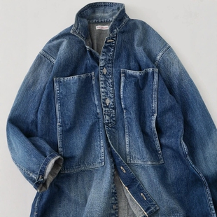 NICENESS I.COXON Distressed Denim Jacket25AW水洗工装牛仔夹克
