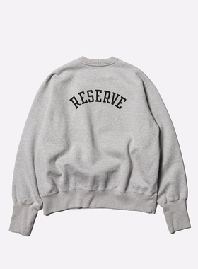 Unlikely Simple Sweat Crew RESERVE 25AW 复古字母印花圆领卫衣
