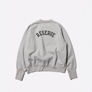 Unlikely Simple Sweat Crew RESERVE 25AW 复古字母印花圆领卫衣