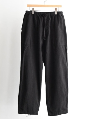 COMOLI Cotton flannel taperedpants25AW磨毛棉布法兰绒宽松长裤