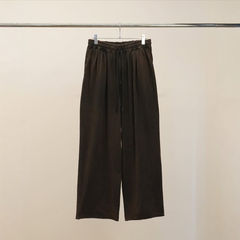 ANCELLM DRAPE WIDE EASY CUT SLACKS 26SS 双层天竺棉宽松西裤,男装,休闲裤,淘宝优惠券,粉丝福利购,淘宝优惠卷