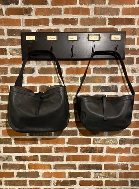 在途 T.T Lot.018 Leather Newsboy Bag 26SS 做旧马皮报童斜挎包