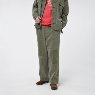 COMBAT TROUSERS 24AW BOWWOW 长裤 HBT 做旧军事风补丁工装 M43