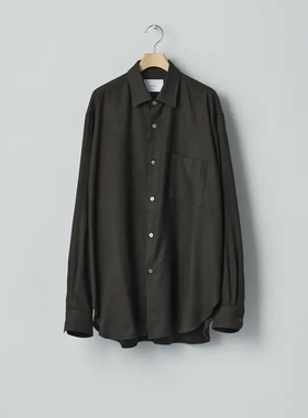ssstein Rayon Silk Flannel Down Pat Shirt 26SS真丝法兰绒衬衫