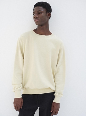 AURALEE ELASTIC HIGH GAUGE SWEAT P/O 26SS 长绒棉运动圆领卫衣