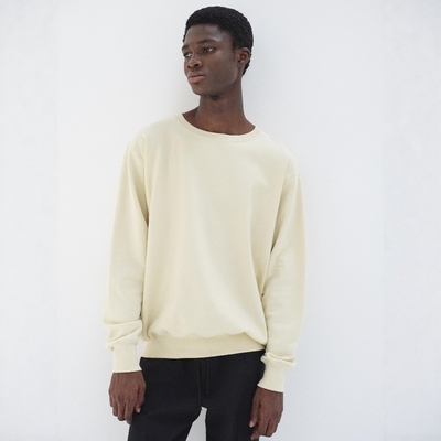 AURALEE长绒棉极细运动圆领卫衣