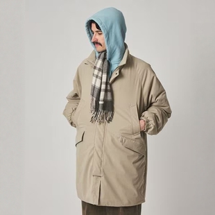 Steven Alan Brushed Padded Stand Coat 25AW新雪丽立领棉服风衣