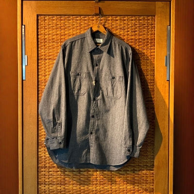 HERILL黑色青年布两袋工装衬衫