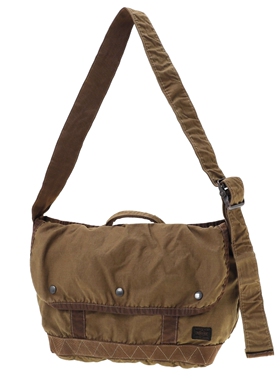 PORTER CRAG MESSENGER BAG M 25SS 冈山二浴染色邮差斜挎手提包