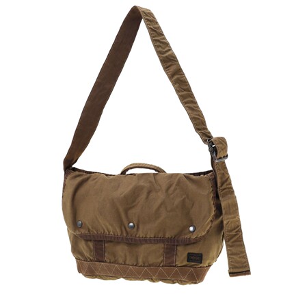 PORTER CRAG MESSENGER BAG M 25SS 冈山二浴染色邮差斜挎手提包